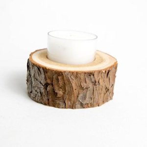 Teelichthalter Lärchenstumpf 4-5cm