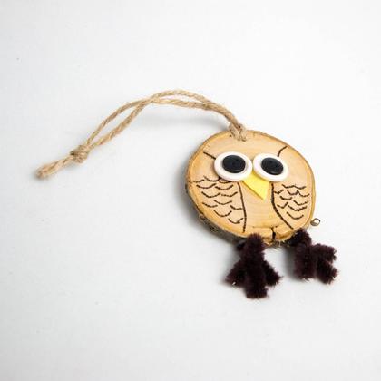 Holzscheiben-Eule - Image 2