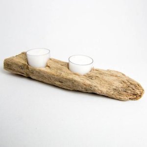 Treibholz-Teelichthalter klein