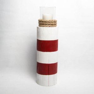 Leuchtturm mit Teelichthalter