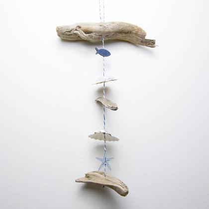 Treibholz-Muschel-Aufhänger einfach