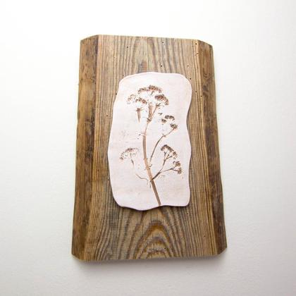 Altholz-Keramik-Bild - Eiche