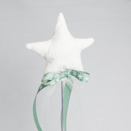 Weihnachtlicher Aufsteller "Stern" weiß-grün - Image 2