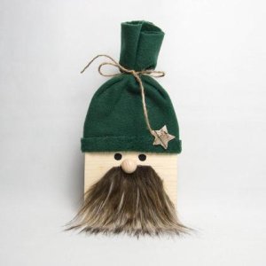 Weihnachts-Wichtel mit grüner Mütze – klein