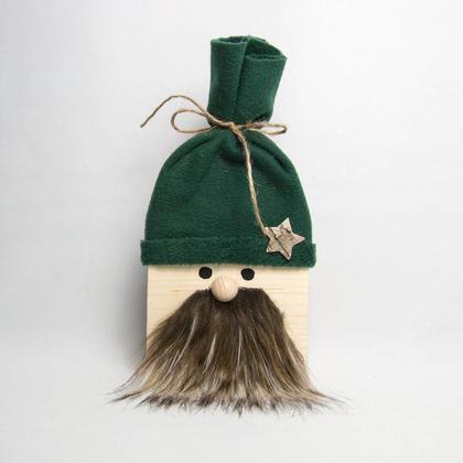 Weihnachts-Wichtel mit grüner Mütze - klein