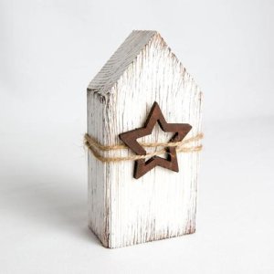 Weihnachtliches Shabby Chic Häuschen – groß