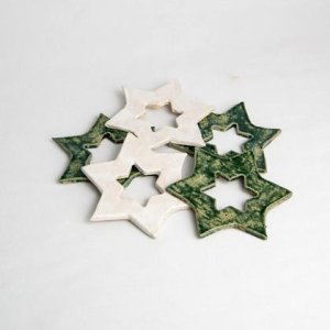 Keramikstern grün
