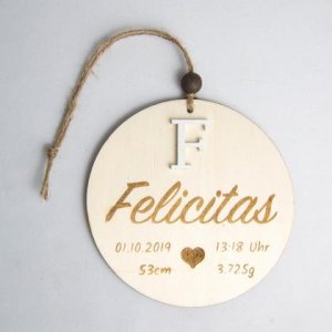 Personalisiertes Holzschild