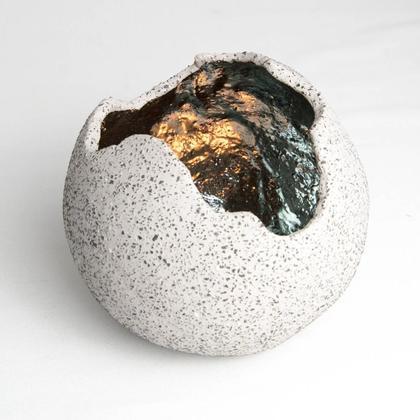 Windlicht-Kugel in Steinoptik - groß - Image 3