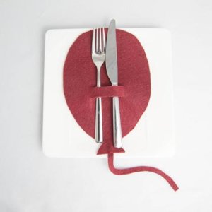 Besteckhalter „Ballon“ aus Filz