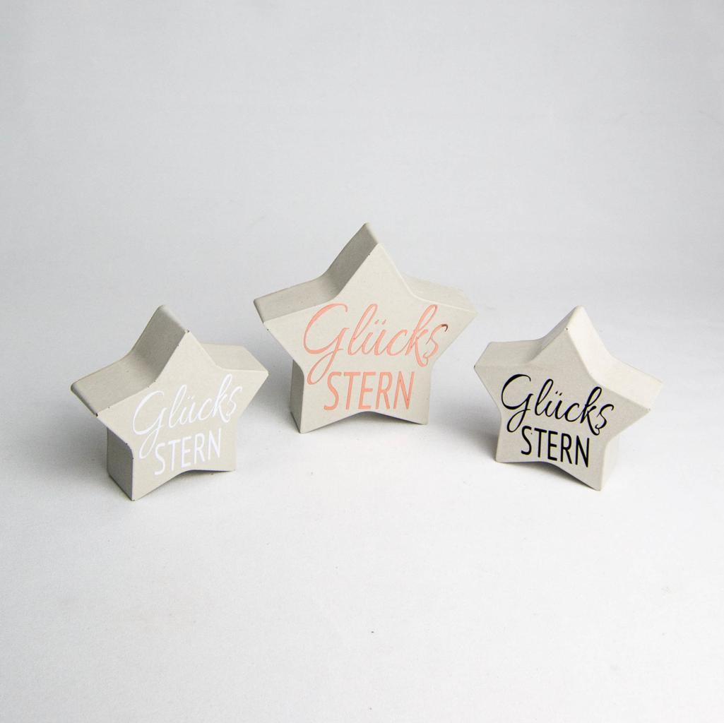 Beton-Stern "Glücksstern" - klein