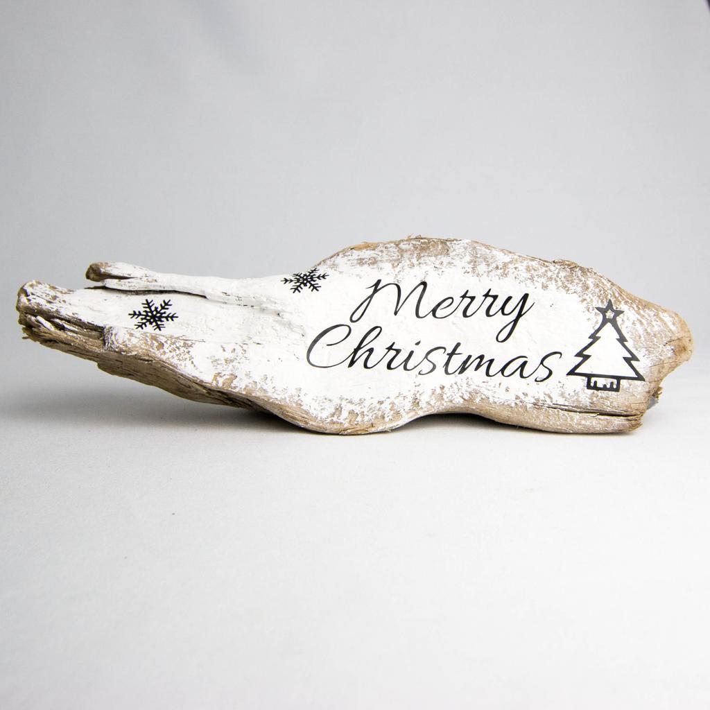 Treibholz-Schildchen "Merry Christmas" - Image 2