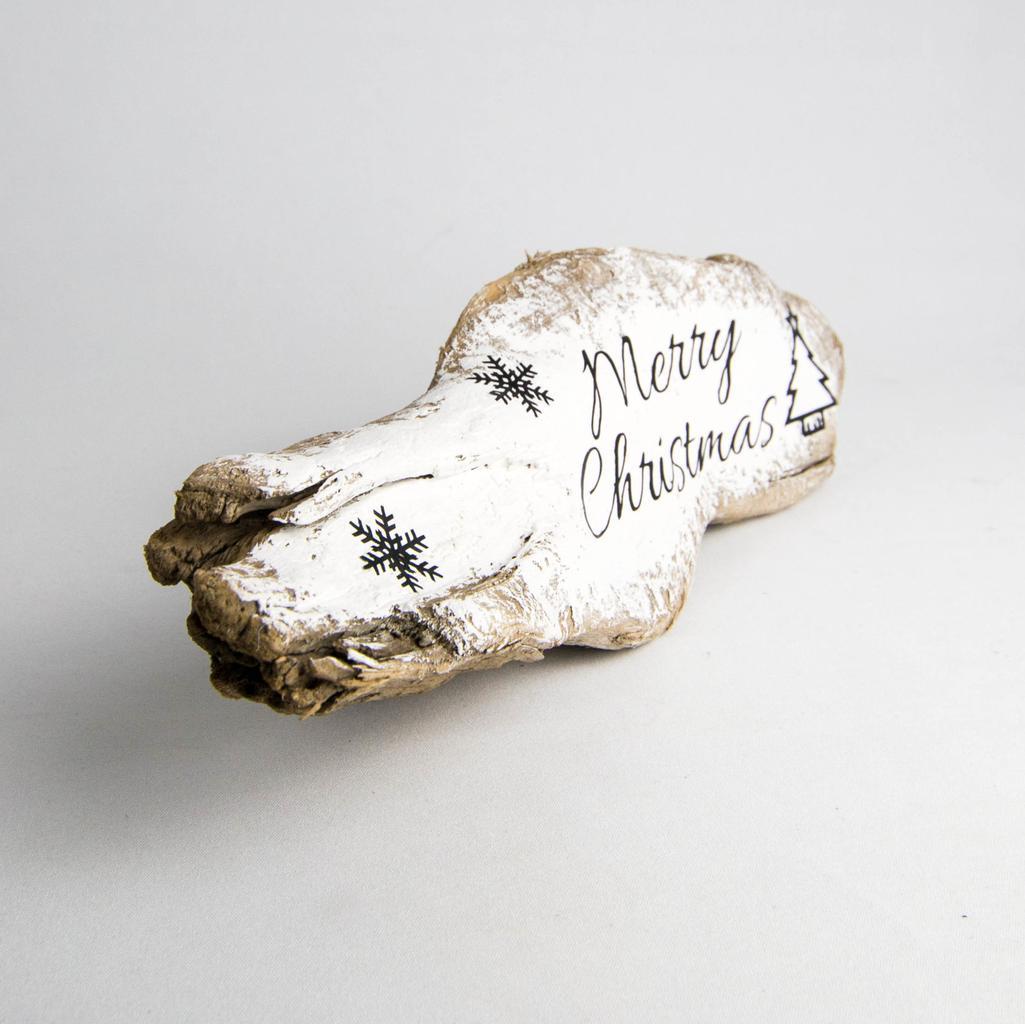Treibholz-Schildchen "Merry Christmas" - Image 3