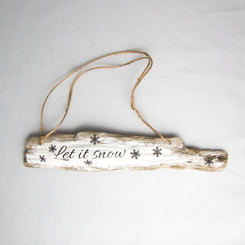 Treibholz-Schildchen "Let it snow" - Image 2