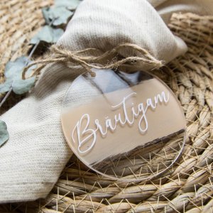 Hochzeits-Namensschild Acryl