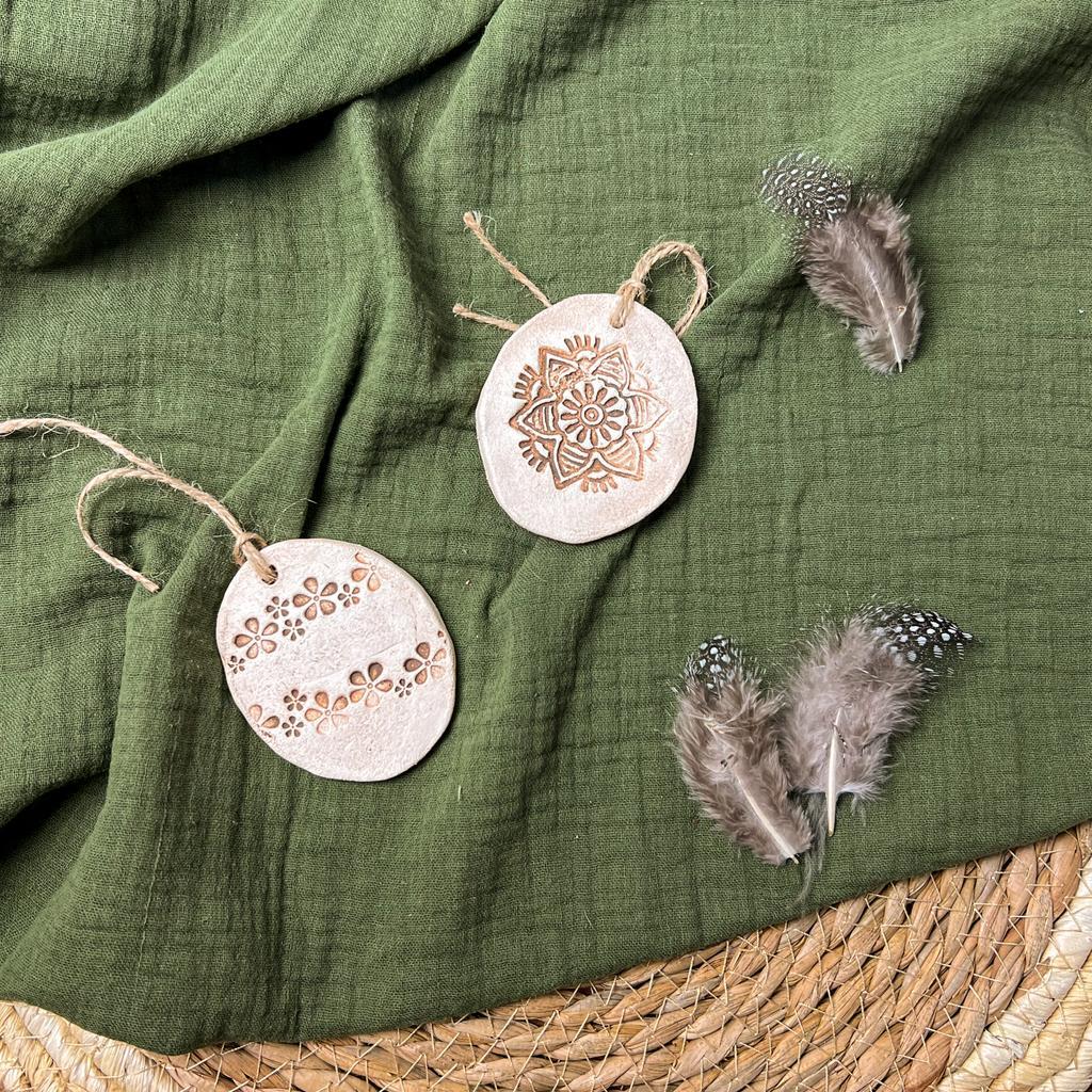 Keramik-Osterschmuck "Blumen"