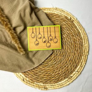 Holz-Karte Ostereier