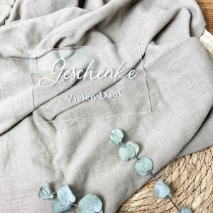 Hochzeits-Acrylschild