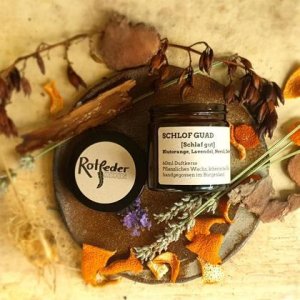 Duftkerze „Schlof guad“ im 120ml Glas