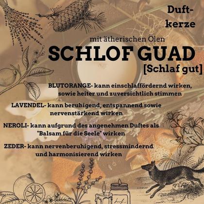 Duftkerze "Schlof guad" im 120ml Glas - Image 3
