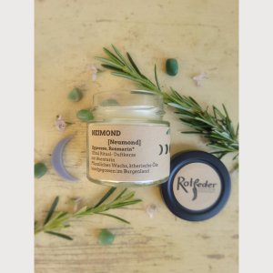 Duftkerze „Neimond“ im 125ml Glas mit schwarzem Deckel