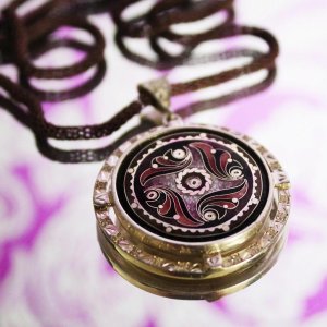 Anhänger mit Ornament. Unikat,Sterling Silber