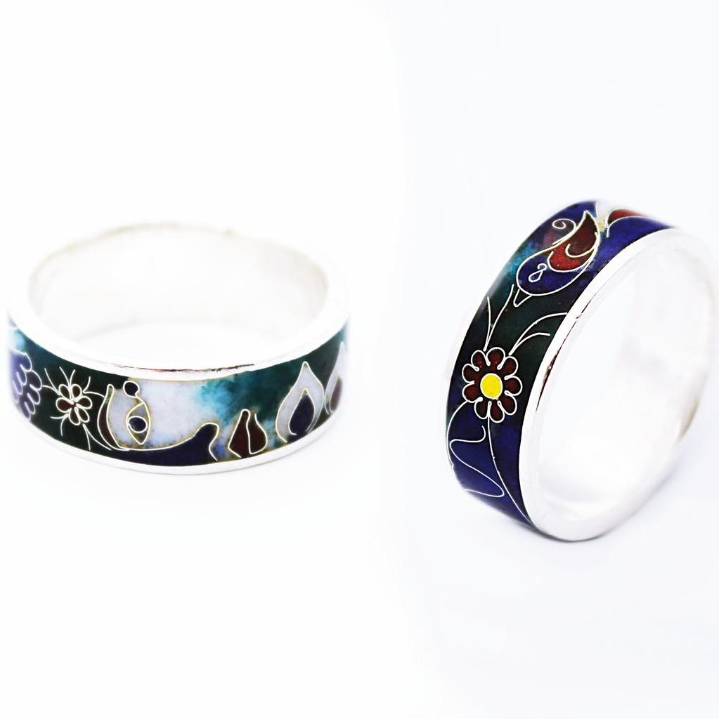 Ring  von Cloisonne Enamel