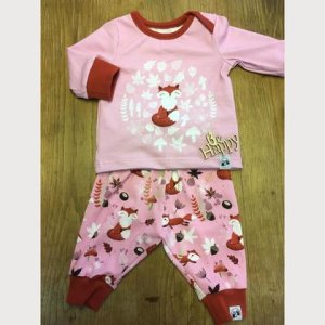 Mädchen-Set: Langarmshirt & Pumphose in Gr. 62