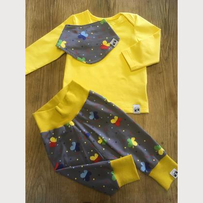 Mädchen-Set in Gr. 68 "Schmetterling"