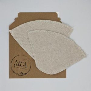 FiltA – Kaffeefilter aus Bio-Leinen, Größe 4, Doppelpack