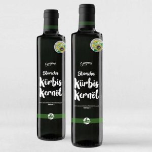 Sengers reines steirisches Kürbiskernöl 100% Kernöl aus der Steiermark 2 x 500ml