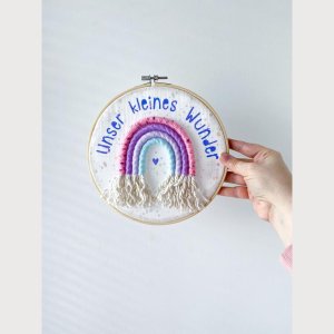 RainWow Stickrahmen „Unser kleines Wunder“