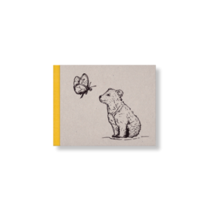 SKIZZENBUCH *Bärenjunges mit Schmetterling*, 15 x 12 quer, 144 Seiten