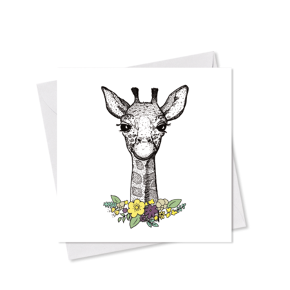 MINI-GRUSSKARTE *Giraffe*