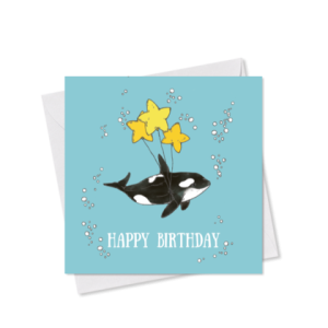 MINI-GRUSSKARTE *Happy Birthday Wal*, 9×9 cm