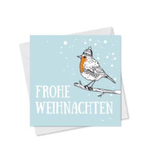 MINI-GRUSSKARTE *Frohe Weihnachten*, 9×9 cm