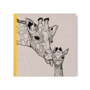 SKIZZENBUCH *Giraffe mit Jungtier*, 21 x 21 cm, 144 Seiten