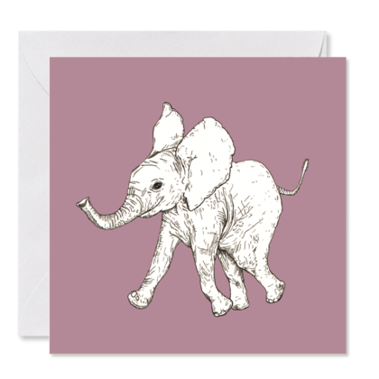 GRUSSKARTE *Elefant*