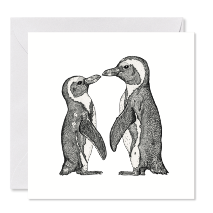 GRUSSKARTE *Liebende Pinguine*