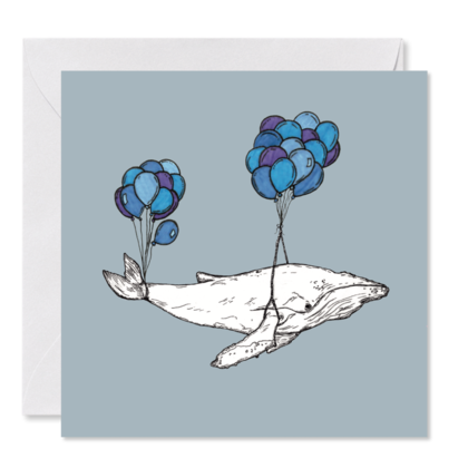 GRUSSKARTE blau *Wilfried