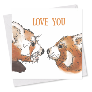 MINI-GRUSSKARTE *Love You*, 9×9 cm