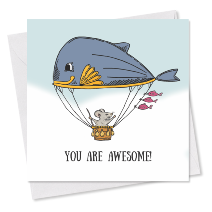 MINI-GRUSSKARTE *You are awesome*