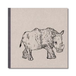SKIZZENBUCH *Nashorn*, 21 x 21 cm, 144 Seiten