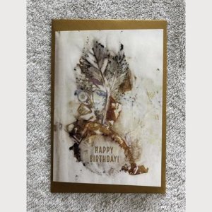 Eco Print-Billet Happy Birthday