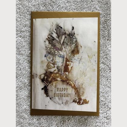Eco Print-Billet Happy Birthday