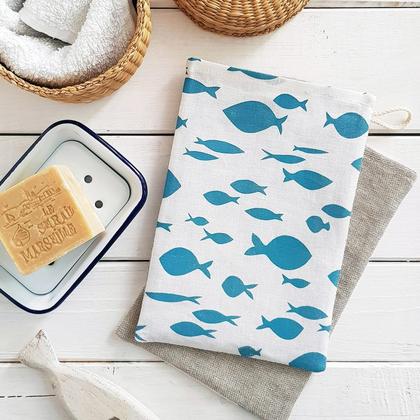 Waschhandschuh Fische