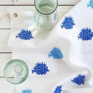 Geschirrtuch Otto blau