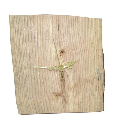 Wanduhr Standuhr 24 x 22 cm Baumscheibe Esche Eschenholz