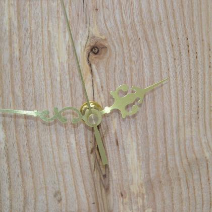 Wanduhr Standuhr 24 x 22 cm Baumscheibe Esche Eschenholz - Image 3