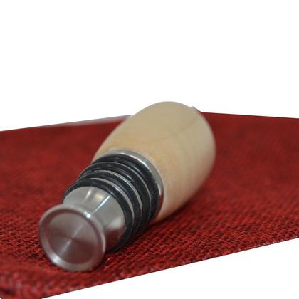 Weinverschluss Weinstöpsel Holz Edelstahl Ahorn Riegelahorn - Image 2